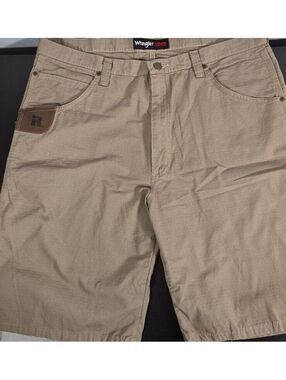 Wrangler RIGGS Workwear Men's Size 40 Khaki Ripstop Work Shorts